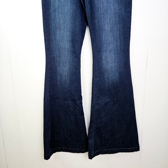 Altar'd State Dark Wash High Rise Flare Leg Jeans Boho Hippie Denim Size 28/7 - Picture 6 of 12